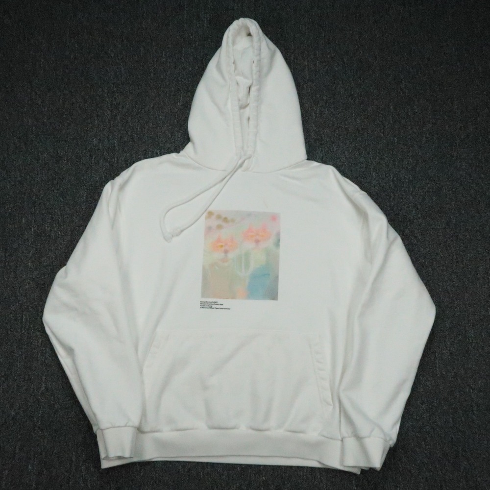 Sundae School Hoodie Mens Medium White Graphic Art Print Kwang Moo Lee *